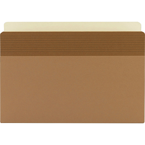 Business Source Straight Tab Cut Legal Recycled File Pocket 8 1/2" x 14" - 3 1/2" Expansion - Redrope - Redrope - Tear Proof, Tyvek Gusset, Reinforced Gusset - 30% Recycled - 25 / Box (BSN65794)
