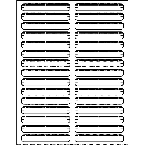 Business Source Laser/Inkjet Permanent File Folder Labels 43/64" Width x 3 7/16" Length - Permanent Adhesive - Rectangle - Laser, Inkjet - White - Jam-free, Lignin-free - 30 / Sheet - 750 / Pack (BSN26151)