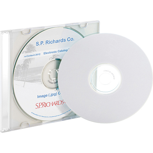 Business Source CD/DVD Labels 4 5/8" Diameter - Permanent Adhesive - Circle - Inkjet, Laser - White - Lignin-free, Smudge Resistant - 300 / Pack (BSN26149)
