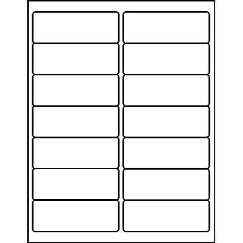 Business Source Bright White Premium-quality Address Labels 1 1/3" Width x 4" Length - Permanent Adhesive - Rectangle - Laser, Inkjet - White - Lignin-free, Jam-free - 14 / Sheet - 250 Total Sheets - 3500 / Pack (BSN26115)