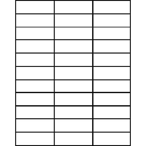Business Source Bright White Copier Labels 1" Width x 2 3/4" Length - Rectangle - White - Lignin-free, Jam-free - 33 / Sheet - 3300 / Pack (BSN26131)
