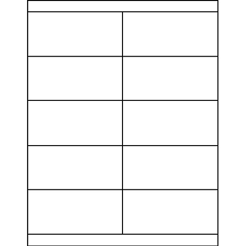 Business Source Clear Shipping Labels 2" Width x 4 1/4" Length - Permanent Adhesive - Rectangle - Laser - Clear - Self-adhesive - 10 / Sheet - 500 / Pack (BSN26125)
