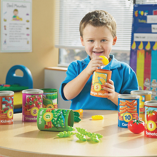 Learning Resources 1-10 Counting Cans Set Play Kit - Theme/Subject: Learning - 3 Year - 55 Pieces (LER6800)