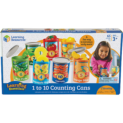 Learning Resources 1-10 Counting Cans Set Play Kit - Theme/Subject: Learning - 3 Year - 55 Pieces (LER6800)