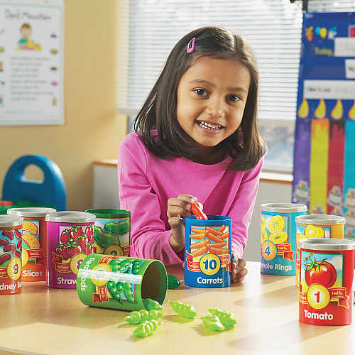 Learning Resources 1-10 Counting Cans Set Play Kit - Theme/Subject: Learning - 3 Year - 55 Pieces (LER6800)