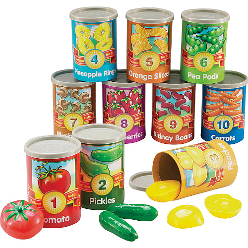 Learning Resources 1-10 Counting Cans Set Play Kit - Theme/Subject: Learning - 3 Year - 55 Pieces (LER6800)