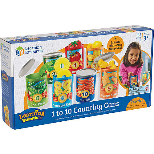 Learning Resources 1-10 Counting Cans Set Play Kit - Theme/Subject: Learning - 3 Year - 55 Pieces (LER6800)