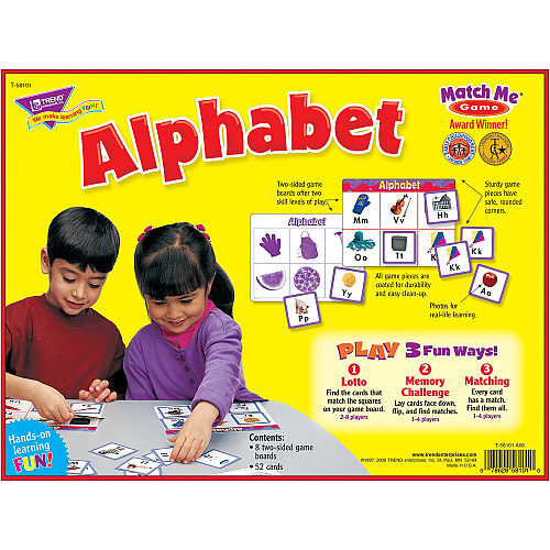Trend Match Me Alphabet Learning Game Learning - Educational - 1 to 8 Players - 1 Each (T58101)