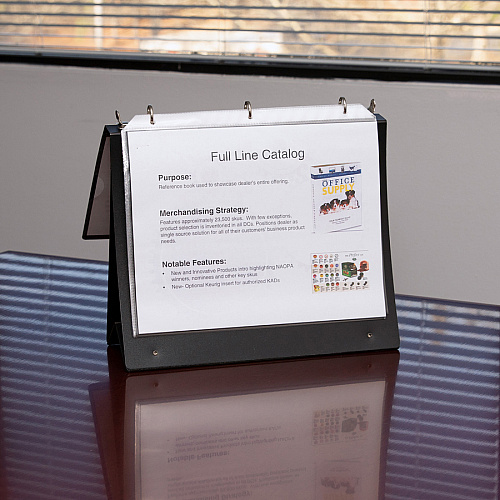 Business Source Presentation Binder 1" Binder Capacity - Letter - 8 1/2" x 11" Sheet Size - Fastener(s): Ring - Pocket(s): Internal - Black - Recycled - Business Card Holder, Label Holder - 1 Each (BSN16456)