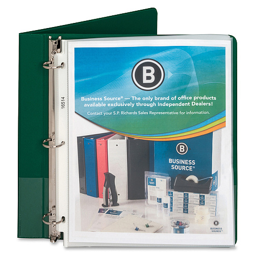 Business Source Nonglare Top-loading Sheet Protectors 11" Height x 9" Width x 3.3 mil Thickness - For Letter 8 1/2" x 11" Sheet - Rectangular - Non-glare - Polypropylene - 50 / Box (BSN16514)