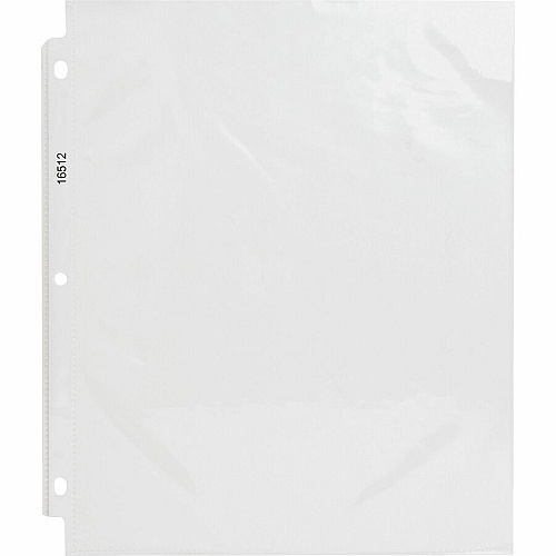 Business Source Sheet Protectors 3.3 mil Thickness - For Letter 8 1/2" x 11" Sheet - 3 x Holes - Ring Binder - Top Loading - Rectangular - Clear - Polypropylene - 50 / Box (BSN16512)