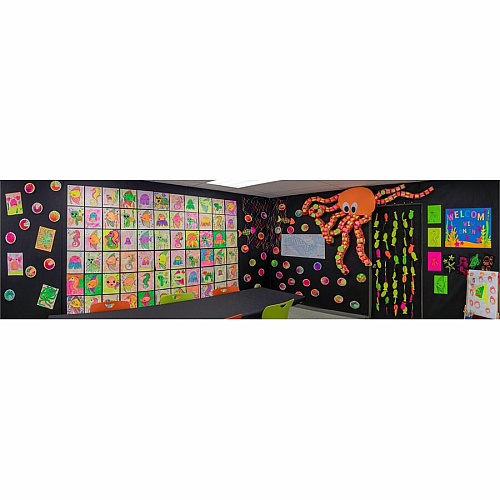 UCreate Neon Poster Board 22" Width x 28" Length - Hot Lime - 25 / Carton (54111)