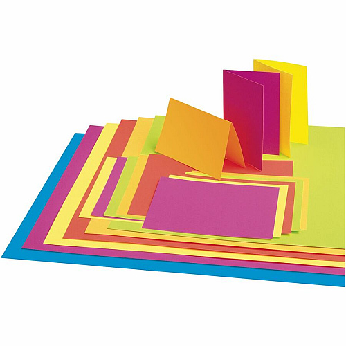 UCreate Neon Poster Board 22" Width x 28" Length - Hot Lime - 25 / Carton (54111)