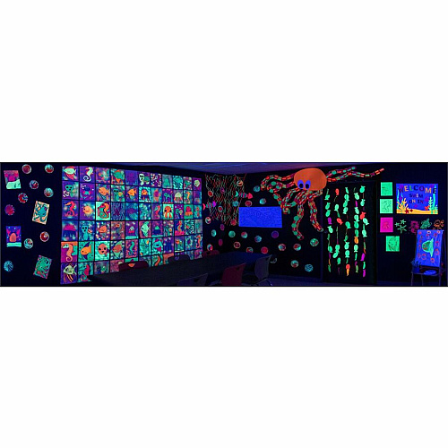 UCreate Neon Poster Board 22" Width x 28" Length - Hot Lime - 25 / Carton (54111)