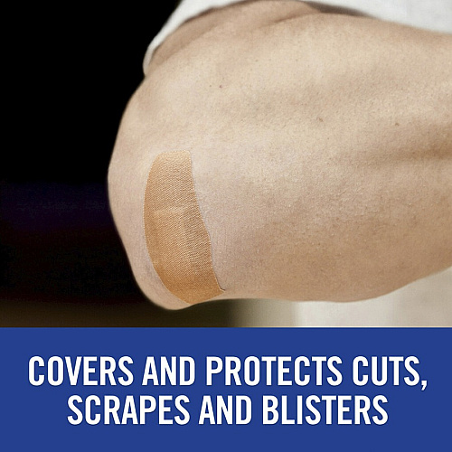 Nexcare Soft 'n Flex Bandages Assorted Sizes - 0.94" , 1.13" , 0.88" Width x 1.13" , 3" , 2.25" Length - Tan - Fabric/ - 30 / Box (57630PB)