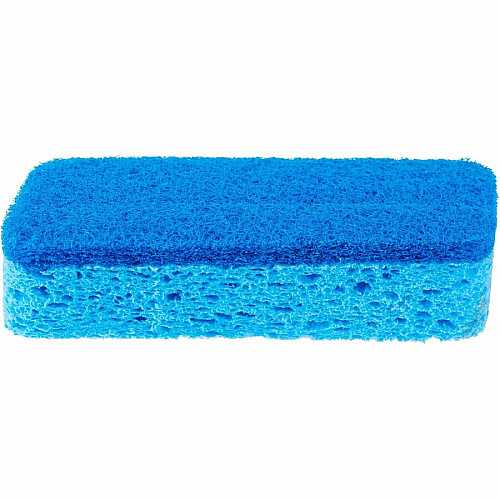 S.O.S. S.O.S All-Surface Scrubber Sponge 4.5" Height x 2.5" Width x 0.9" Depth - 1 Each - Cellulose, Scrim - Blue (91017)