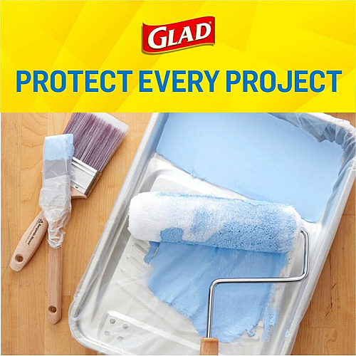 Glad Press'n Seal Food Plastic Wrap 11.80" Width x 71.10 ft Length - Durable, Freezer Safe, Microwave Safe, Cutting Edge - Plastic - Clear - 1 Each (70441)