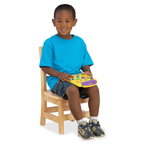 Jonti-Craft KYDZ Ladderback Chair Maple Seat Color - Solid Hardwood Seat Material - Maple Back Color - Solid Hardwood Back Material - Four-legged Base - Plastic - 1 Each (5910JC)