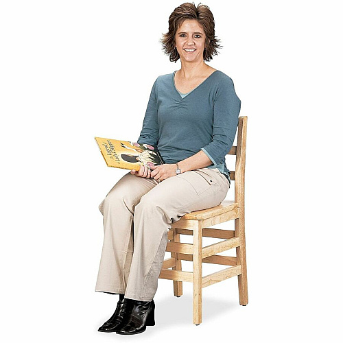 Jonti-Craft KYDZ Ladderback Chair Maple - Solid Hardwood - 1 Each (5918JC)