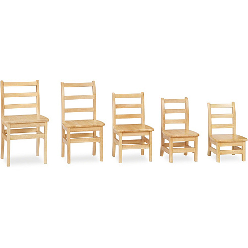 Jonti-Craft KYDZ Ladderback Chair Maple - Solid Hardwood - 1 Each (5918JC)