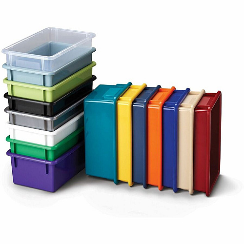 Jonti-Craft Cubbie Tote Trays 5.30" Height x 8.60" Width x 13.50" Depth - Impact Resistant, Non-toxic - Clear - 1 Each (8010JC)