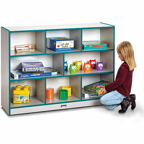 Rainbow Accents Rainbow Accents Super-size Mobile Storage 35.50" Height x 48" Width x 15" Depth - Floor - Laminated, Durable, Kick Plate, Built-in Wheels - Freckled Gray - Hard Rubber - 1 Each (2691JCWW005)