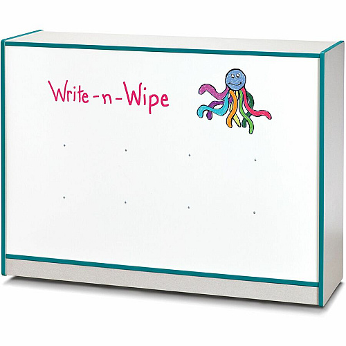 Rainbow Accents Rainbow Accents Super-size Mobile Storage 35.50" Height x 48" Width x 15" Depth - Floor - Laminated, Durable, Kick Plate, Built-in Wheels - Freckled Gray - Hard Rubber - 1 Each (2691JCWW005)