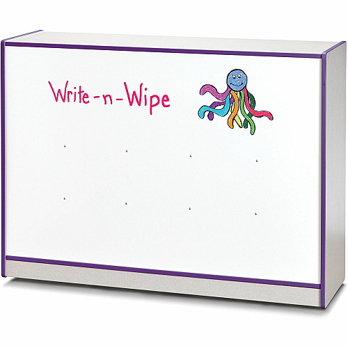 Jonti-Craft Rainbow Accents Super-size Mobile Storage 35.50" Height x 48" Width x 15" Depth - Durable, Laminated - Purple - Hard Rubber - 1 Each (2691JCWW004)