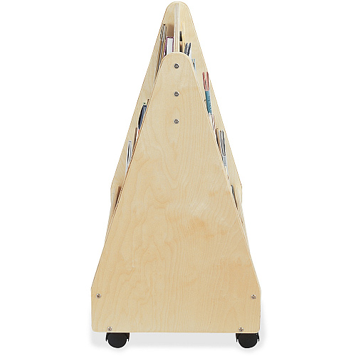 Jonti-Craft Rainbow Accents Double Sided Mobile Pick-a-Book Stand 8 Compartment(s) - Compartment Size : 1" - 30" Height x 30" Width x 16.50" Depth - Rounded Corner, Durable, Yellowing Resistant - UV Acrylic - Baltic - Birch Plywood - 1 Each (3507JC)