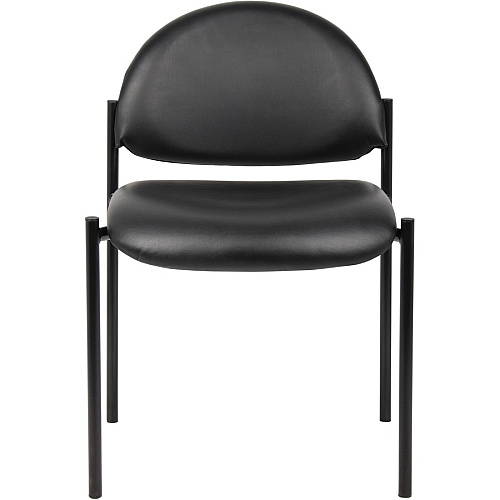 Boss Diamond Stacking Chair Black - Fabric - 1 Each (B9505CS)