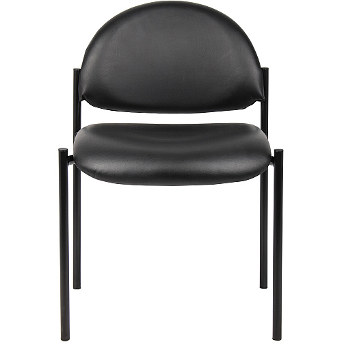 Boss Diamond Stacking Chair Black - Fabric - 1 Each (B9505CS)