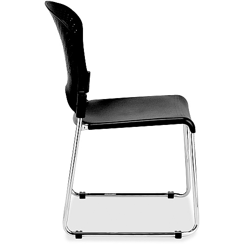 Eurotech Aire Stacking Chair Black Seat Color - 4 / Carton (S3000BLACK)
