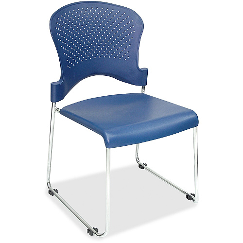 Eurotech Aire Stacking Chair Blue Seat Color - 4 / Carton (S3000BLUE)