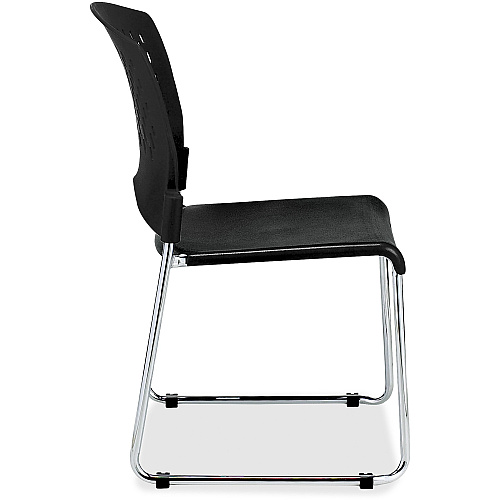 Eurotech Aire Stacking Chair Black Seat Color - 4 / Carton (S4000BLACK)