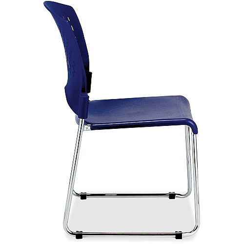 Eurotech Aire Stacking Chair Blue Seat Color - 4 / Carton (S4000BLUE)