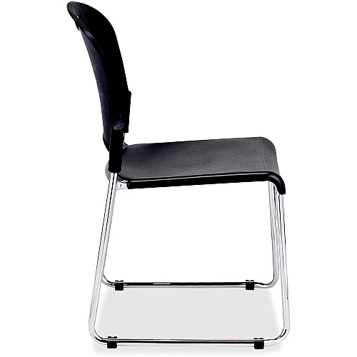 Eurotech Aire Stacking Chair Black Seat Color - 4 / Carton (S5000BLACK)