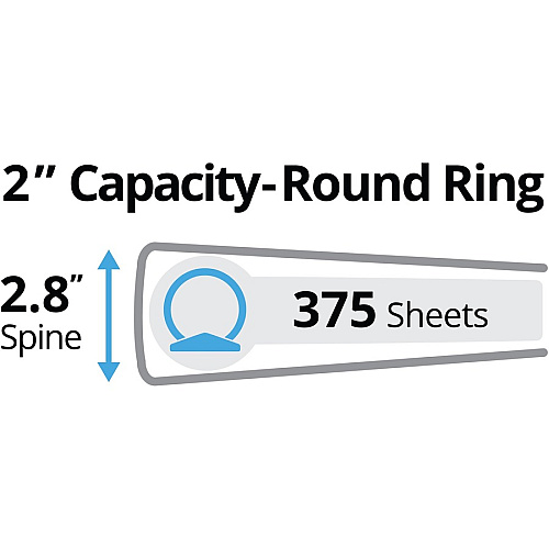 Avery&reg; Legal Durable Binder 2" Binder Capacity - Legal - 8 1/2" x 14" Sheet Size - 275 Sheet Capacity - 3 x 2" Ring(s) - Fastener(s): Round Ring - Pocket(s): 2, Internal - Polypropylene - Black - Recycled - Spine Label, Durable, Flexible, Stur (06401)