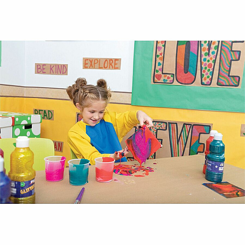 Pacon&reg; Creativity Street No-Spill Round Paint Cups With Colored Lids Assorted - 10 / Set (5100)