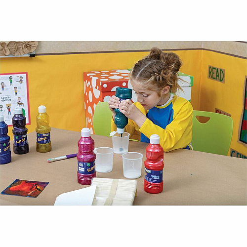 Pacon&reg; Creativity Street No-Spill Round Paint Cups With Colored Lids Assorted - 10 / Set (5100)