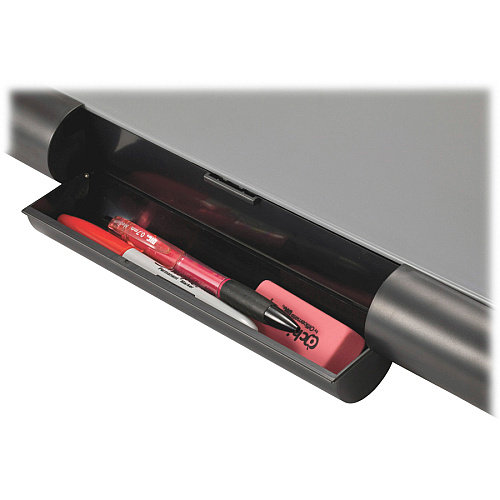 Officemate Double Storage Top-opening Form Holder 0.75" Clip Capacity - Top Opening - 9" x 12" Sheet Size - Plastic - Gray - 1 Each (83357)