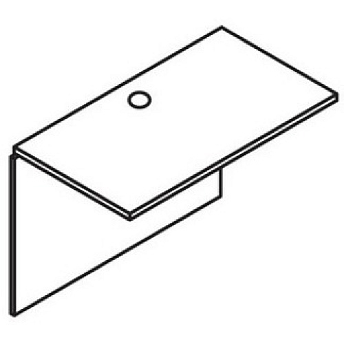 Lorell Essentials Series Bridge 29.5" Height x 47.3" Width x 23.6" Depth x 1" Thickness - Finish: Cherry, Laminate - Grommet, Modesty Panel (LLR69424)