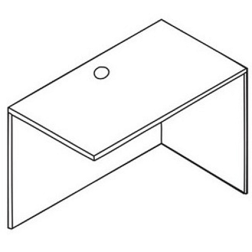Lorell Essentials Series Return Shell 29.5" Height x 35.4" Width x 23.6" Depth - Finish: Cherry, Laminate - Grommet, Modesty Panel (LLR69423)