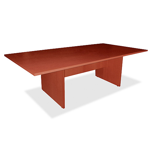 Lorell Essentials Rectangular Conference Tabletop 1" Height x 94.5" Width x 47.3" Depth x 1.3" Thickness - Finish: Cherry, Laminate - Modesty Panel (LLR69123)