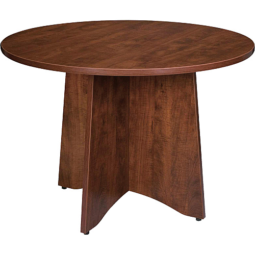 Lorell Essentials Conference Tabletop Cherry Round Top - Contemporary Style - 41.75" Table Top Width x 41.75" Table Top Depth x 1.25" Table Top Thickness x 42" Table Top Diameter - 1" Height - Conferencing - Assembly Required - Cherry, Laminate (LLR87322)