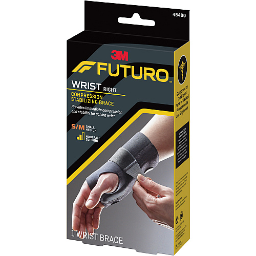 FUTURO Right-Hand Small/Medium Wrist Support Black - 1 Each (48400EN)