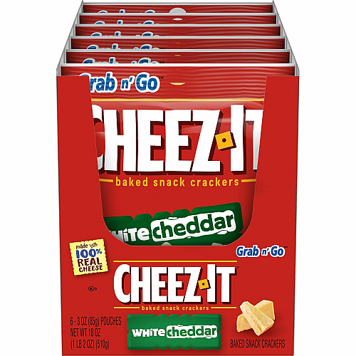 Cheez-It&reg White Cheddar Crackers White Cheddar - 15 oz - 6 / Box (31533)