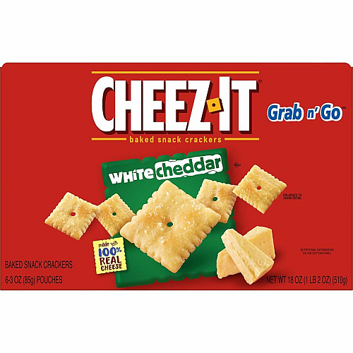 Cheez-It&reg White Cheddar Crackers White Cheddar - 15 oz - 6 / Box (31533)