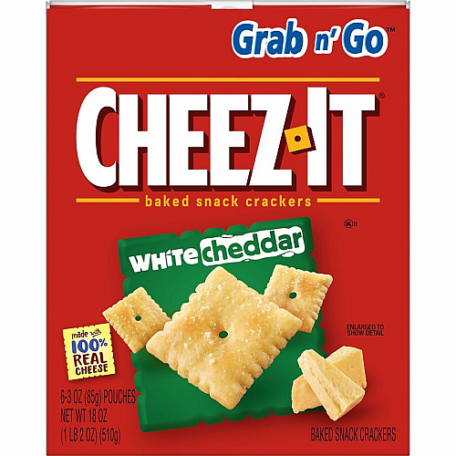 Cheez-It&reg White Cheddar Crackers White Cheddar - 15 oz - 6 / Box (31533)