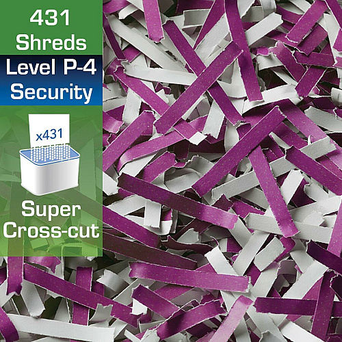 GBC EX12-05 Super Cross-Cut Shredder Non-continuous Shredder - Super Cross Cut - 12 Per Pass - for shredding Paper, Paper Clip, Staples, Credit Card, DVD, CD, Junk Mail - 0.156" x 1.500" Shred Size - P-4 - 10 ft/min - 9" Throat - 20 Minute Run T (1757390)