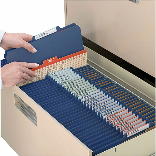 Smead Premium Pressboard Classification Folders with SafeSHIELD&reg; Coated Fastener Technology 8 1/2" x 11" - 2" Expansion - 2 x 2S Fastener(s) - 2" for Folder, Divider - Top Tab Location - Right of Center Tab Position - 2 Divider(s) - 25 pt. - 1 (14200)